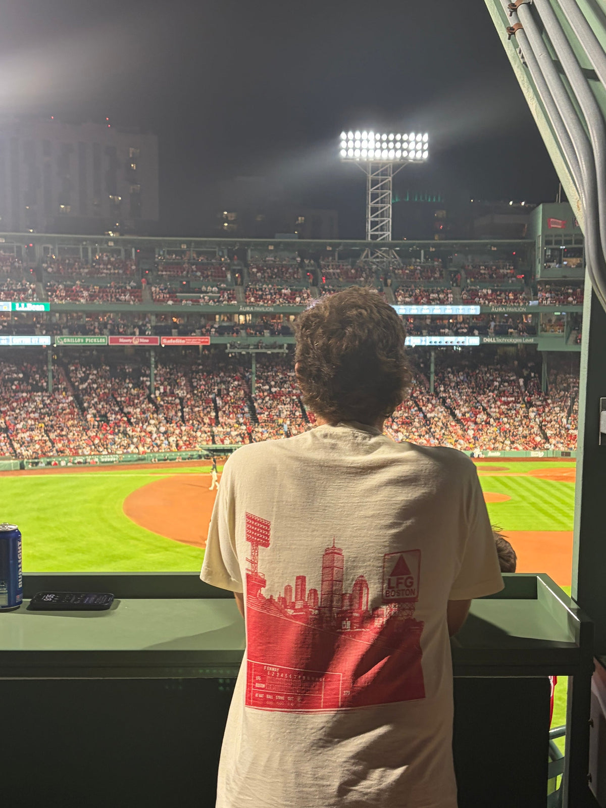 red citgo tee back print at fenway park