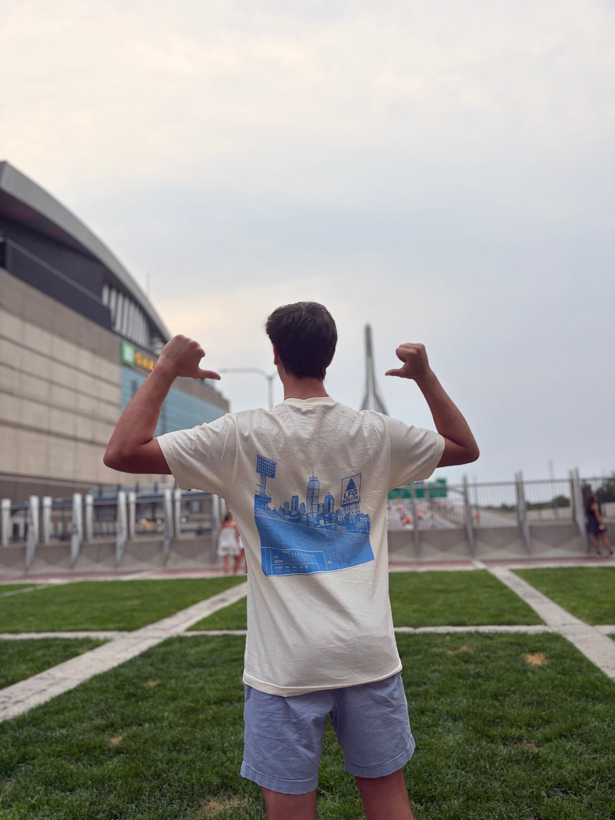 lfg marathon citgo tee back print with the zakim bridge