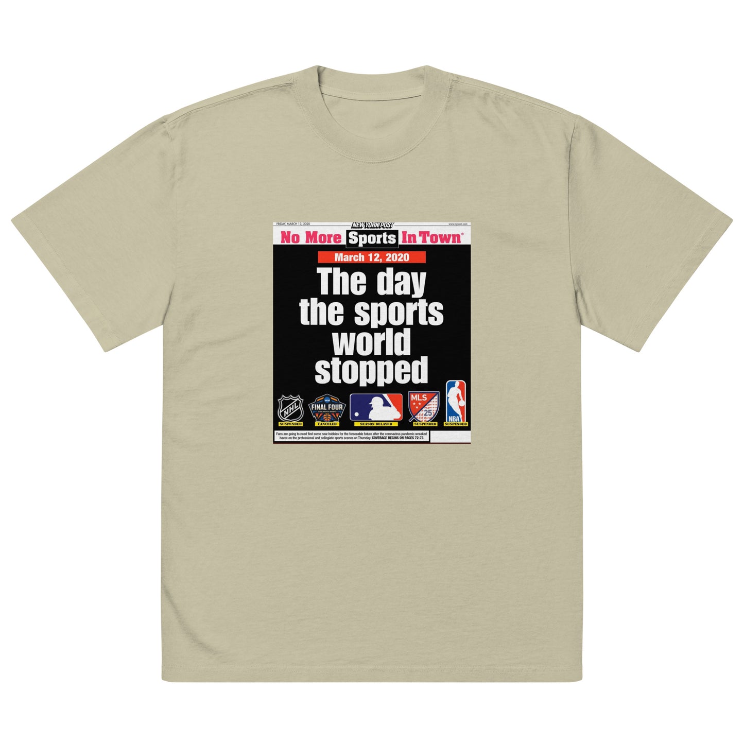 DAY SPORTS WORLD STOPPED T-SHIRT